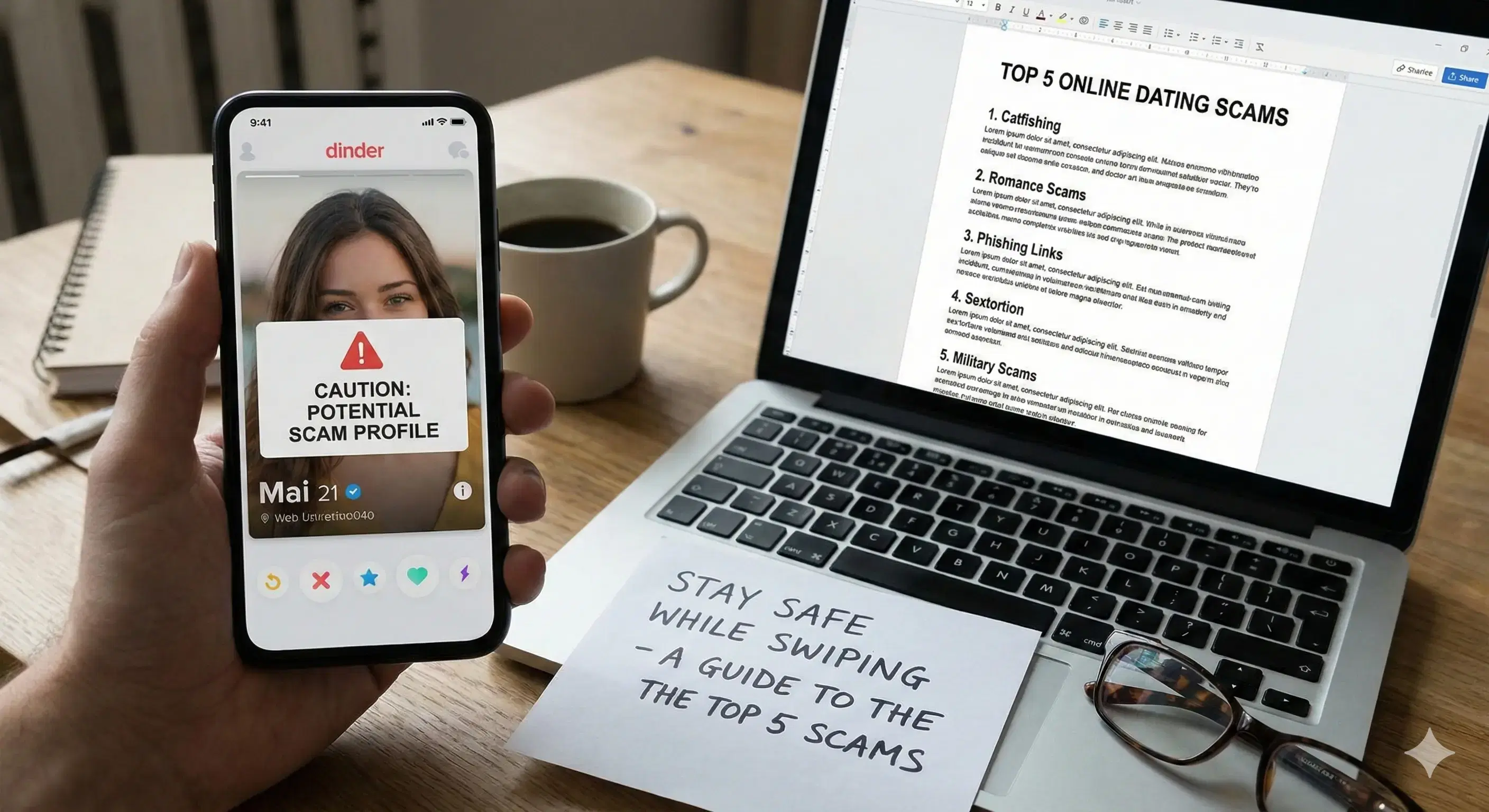 Stay Safe While Swiping: A Guide to the Top 5 Online Dating Scams